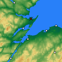 Nearby Forecast Locations - Dornoch - Mapa