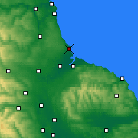Nearby Forecast Locations - Hartlepool - Mapa
