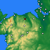 Nearby Forecast Locations - Colwyn Bay - Mapa