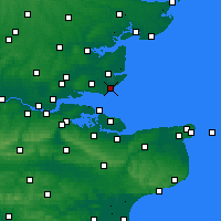 Nearby Forecast Locations - Shoeburyness - Mapa