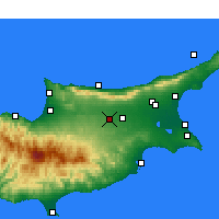 Nearby Forecast Locations - Nicosia - Mapa
