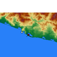 Nearby Forecast Locations - Acapulco de Juárez - Mapa