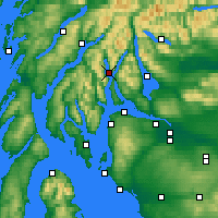 Nearby Forecast Locations - Loch Goil - Mapa