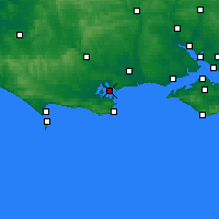 Nearby Forecast Locations - Poole - Mapa