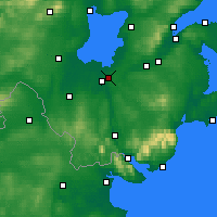 Nearby Forecast Locations - Craigavon - Mapa