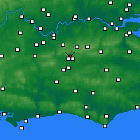 Nearby Forecast Locations - Crawley - Mapa