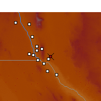 Nearby Forecast Locations - Fort Bliss - Mapa