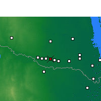 Nearby Forecast Locations - Álamo - Mapa