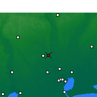 Nearby Forecast Locations - Silsbee - Mapa