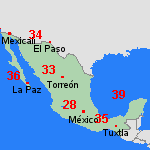 Pronóstico dom, 21-04 México