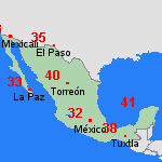 Pronóstico lun, 29-04 México