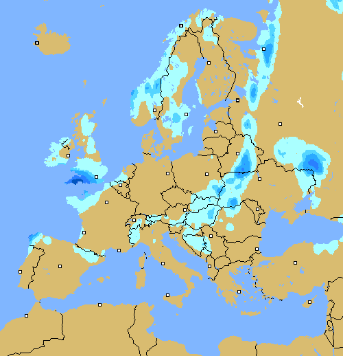 Precipitación (3 h) Noruega!