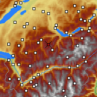 Nearby Forecast Locations - Diemtigtal - Mapa