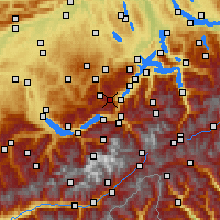 Nearby Forecast Locations - Stöckalp - Mapa