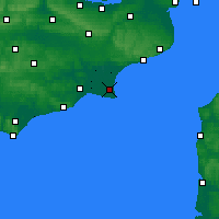 Nearby Forecast Locations - Lydd - Mapa
