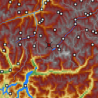 Nearby Forecast Locations - Oberhalbstein - Mapa