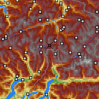Nearby Forecast Locations - Rheinwald - Mapa