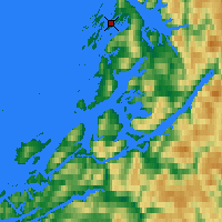 Nearby Forecast Locations - Brønnøysund - Mapa