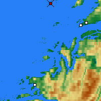 Nearby Forecast Locations - Helligvær - Mapa