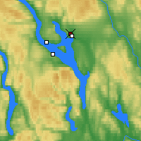 Nearby Forecast Locations - Hamar aeropuerto - Mapa