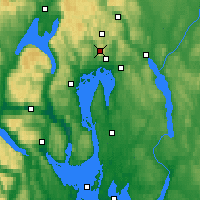 Nearby Forecast Locations - Tryvasshogda - Mapa