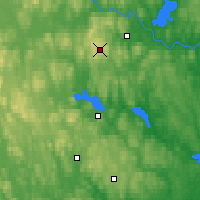 Nearby Forecast Locations - Stora Spansber - Mapa