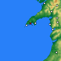 Nearby Forecast Locations - Península de Lleyn - Mapa