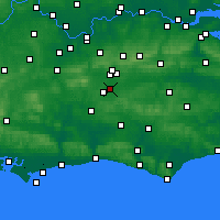 Nearby Forecast Locations - Londres-Gatwick aeropuerto - Mapa
