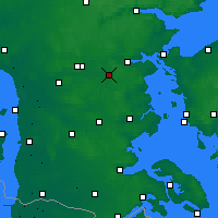 Nearby Forecast Locations - Vamdrup - Mapa