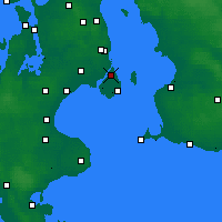 Nearby Forecast Locations - Copenhague - Mapa