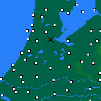 Nearby Forecast Locations - Ámsterdam - Mapa