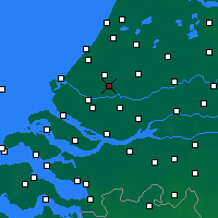 Nearby Forecast Locations - Róterdam - Mapa