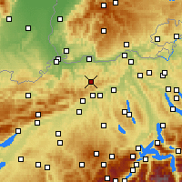 Nearby Forecast Locations - Rünenberg - Mapa