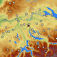 Nearby Forecast Locations - Opfikon - Mapa