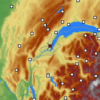 Nearby Forecast Locations - Ginebra - Mapa