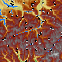 Nearby Forecast Locations - Flims - Mapa
