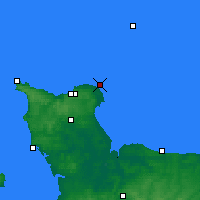 Nearby Forecast Locations - Barfleur - Mapa