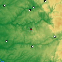 Nearby Forecast Locations - Gourdon - Mapa