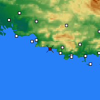 Nearby Forecast Locations - La Ciotat - Mapa