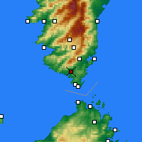 Nearby Forecast Locations - Figari - Mapa