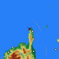 Nearby Forecast Locations - Cap Corse - Mapa