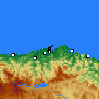 Nearby Forecast Locations - Santander - Mapa