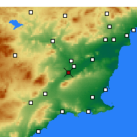 Nearby Forecast Locations - Alcantarilla - Mapa