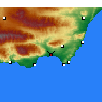 Nearby Forecast Locations - Almería - Mapa