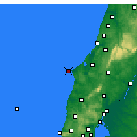 Nearby Forecast Locations - Cabo Carvoeiro - Mapa