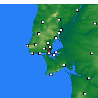 Nearby Forecast Locations - Lisboa/Geof - Mapa