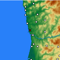 Nearby Forecast Locations - Oporto - Mapa