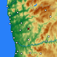 Nearby Forecast Locations - Guimarães - Mapa