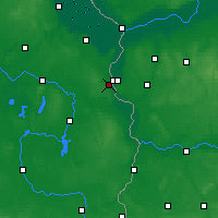 Nearby Forecast Locations - Fráncfort del Óder - Mapa