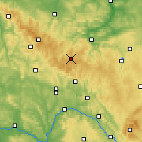 Nearby Forecast Locations - Bosque de Turingia - Mapa